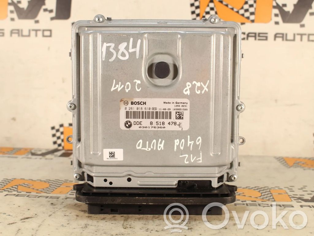 BMW 6 F12 F13 Unitate/modul de control motor 