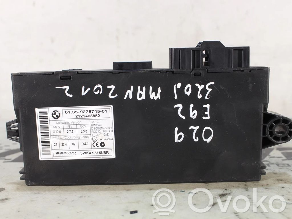 BMW 3 E92 E93 Altre centraline/moduli 