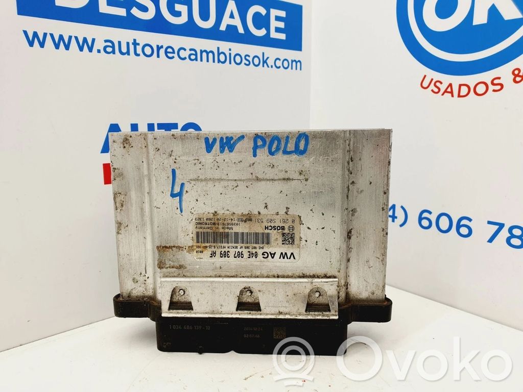 Volkswagen Polo V 6R Unité de commande, module ECU de moteur 