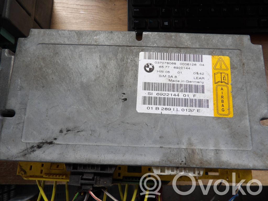 BMW 7 E65 E66 Module de contrôle airbag 