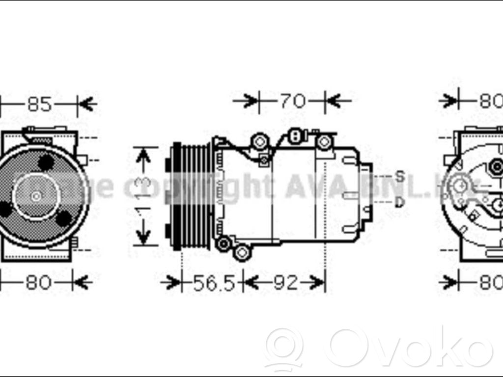 Ford Focus Air conditioning (A/C) compressor (pump) 