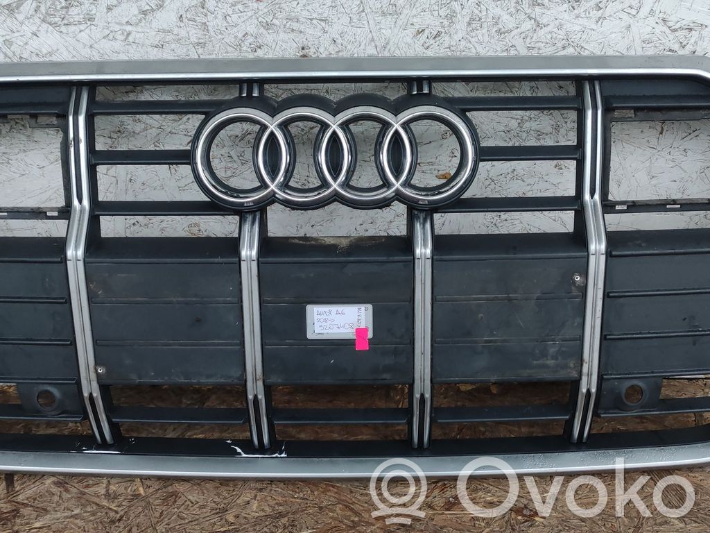 Audi A6 S6 C8 4K Rejilla superior del radiador del parachoques delantero 