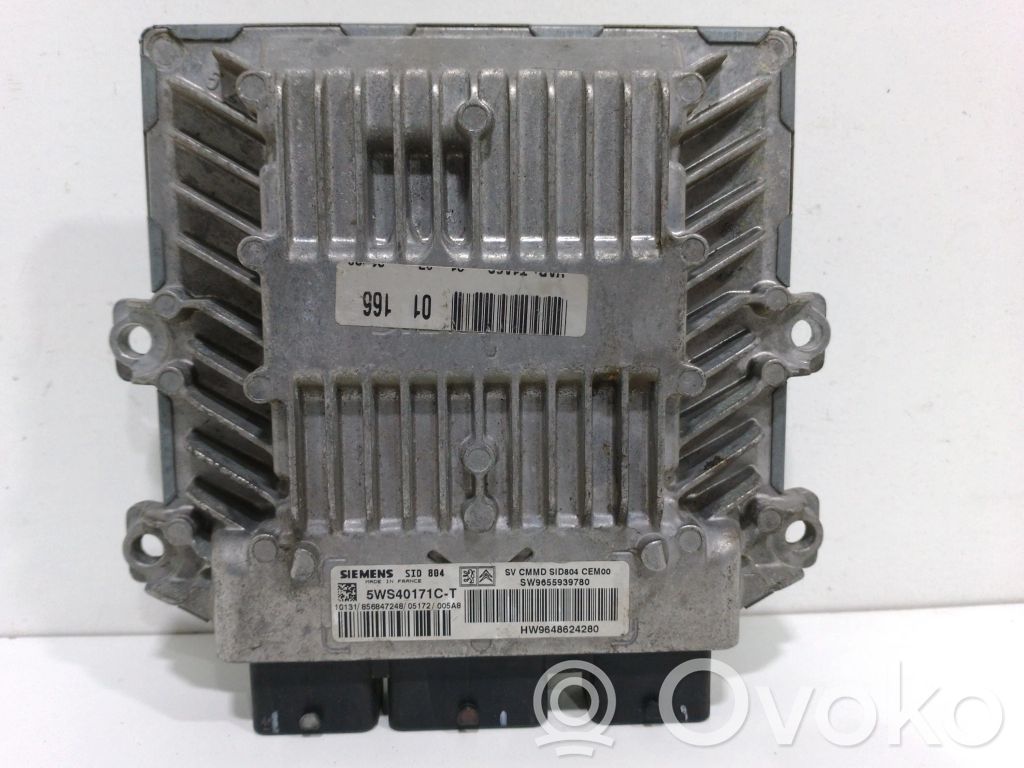Engine control unit/module   5WS40171CT,SW9655939780