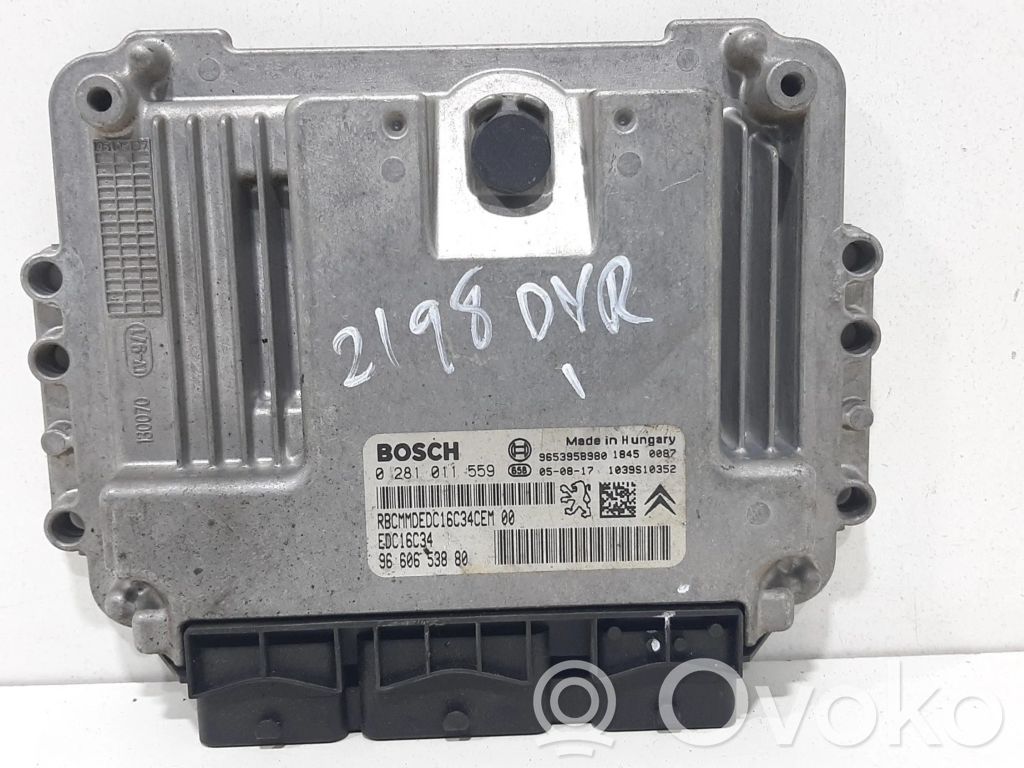 Engine control unit/module   0281011559,9660653880,9653958980