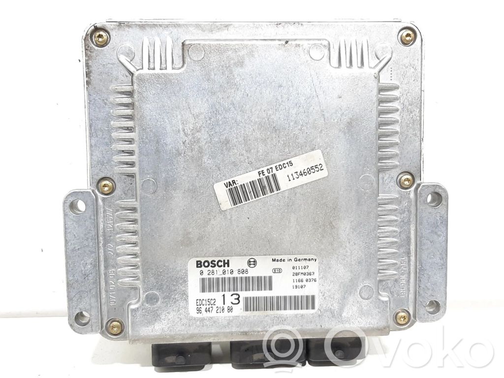 Unidad de control/módulo del motor   0281010808,9644721080