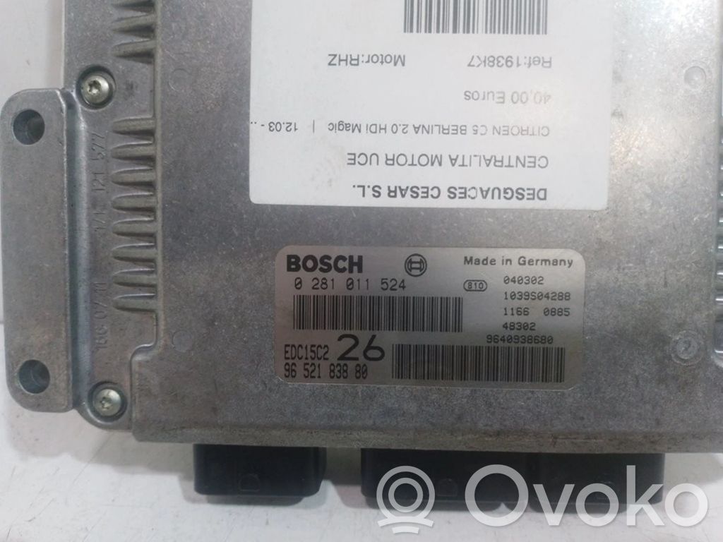 Engine control unit/module   1938K7