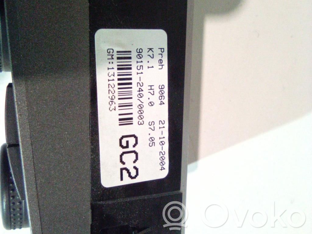 Opel Astra H Climate control unit 