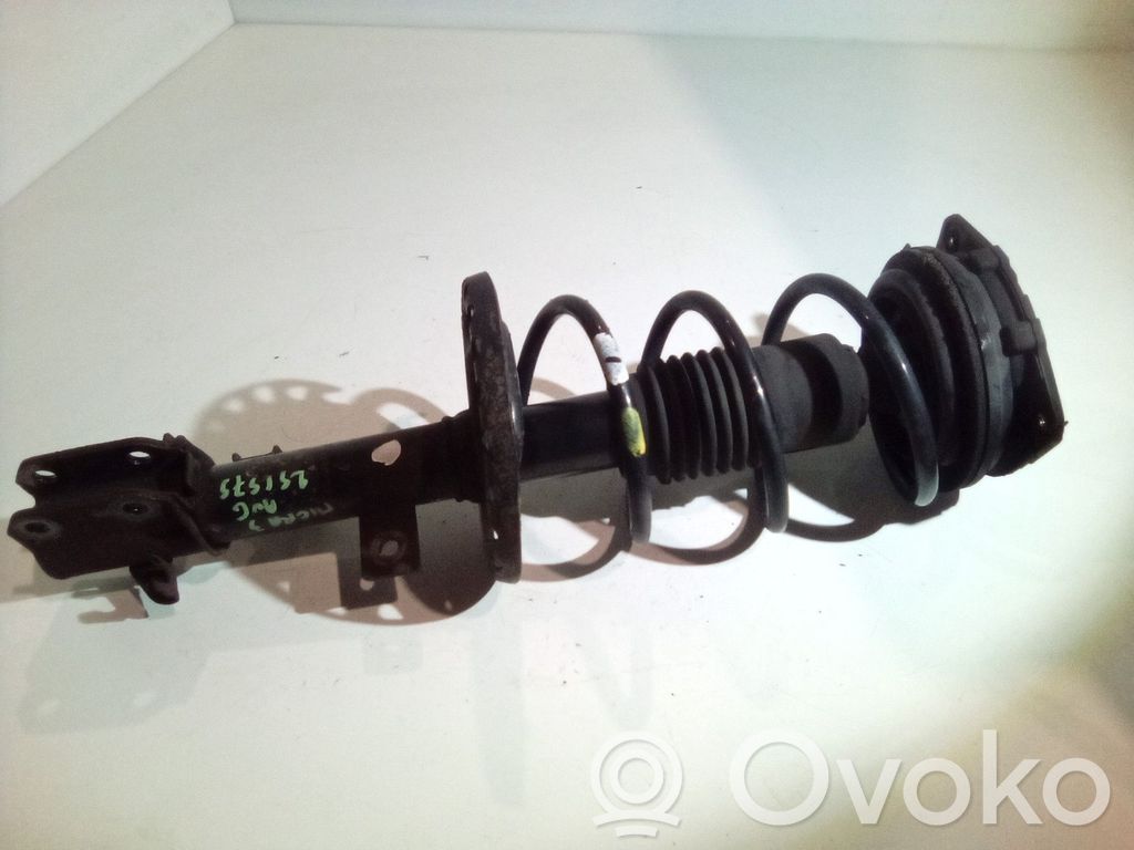 Nissan Micra Front shock absorber with coil spring 
