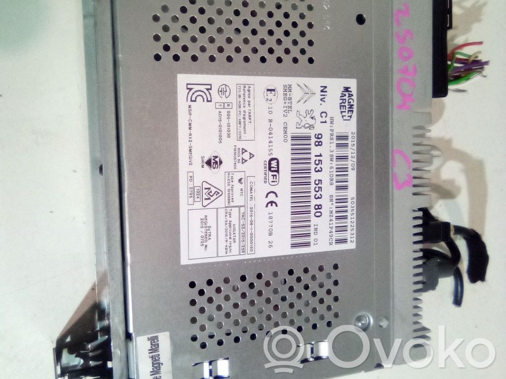 Citroen C3 Radio/CD/DVD/GPS head unit 