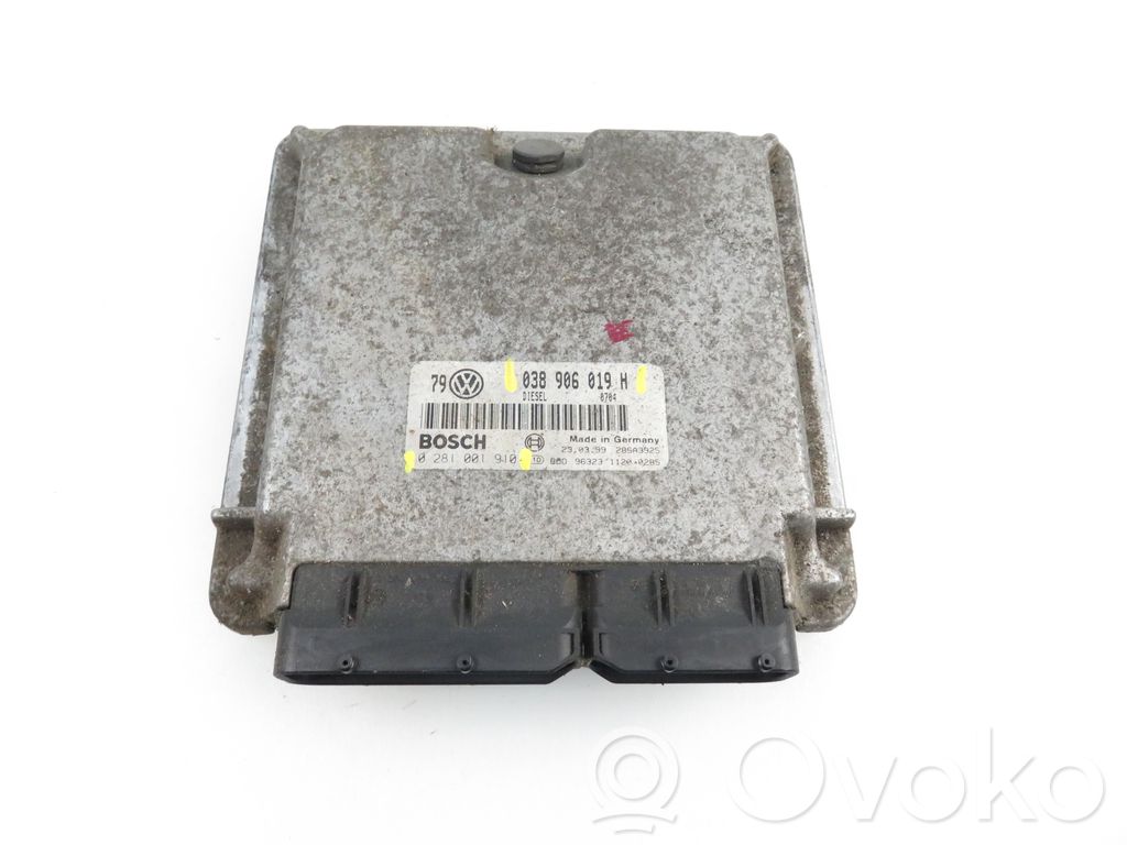 Engine control unit/module   038906019H,0281001910,0281001910,038906019H