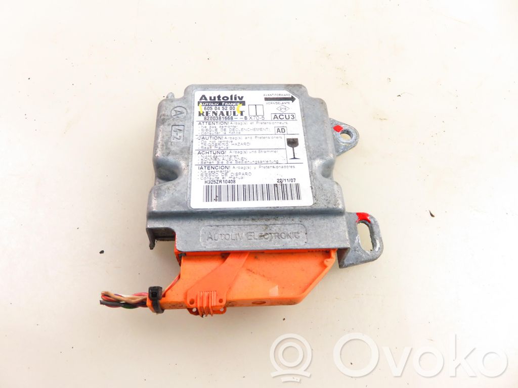 Unidad de control/módulo del Airbag   605045200,605045200