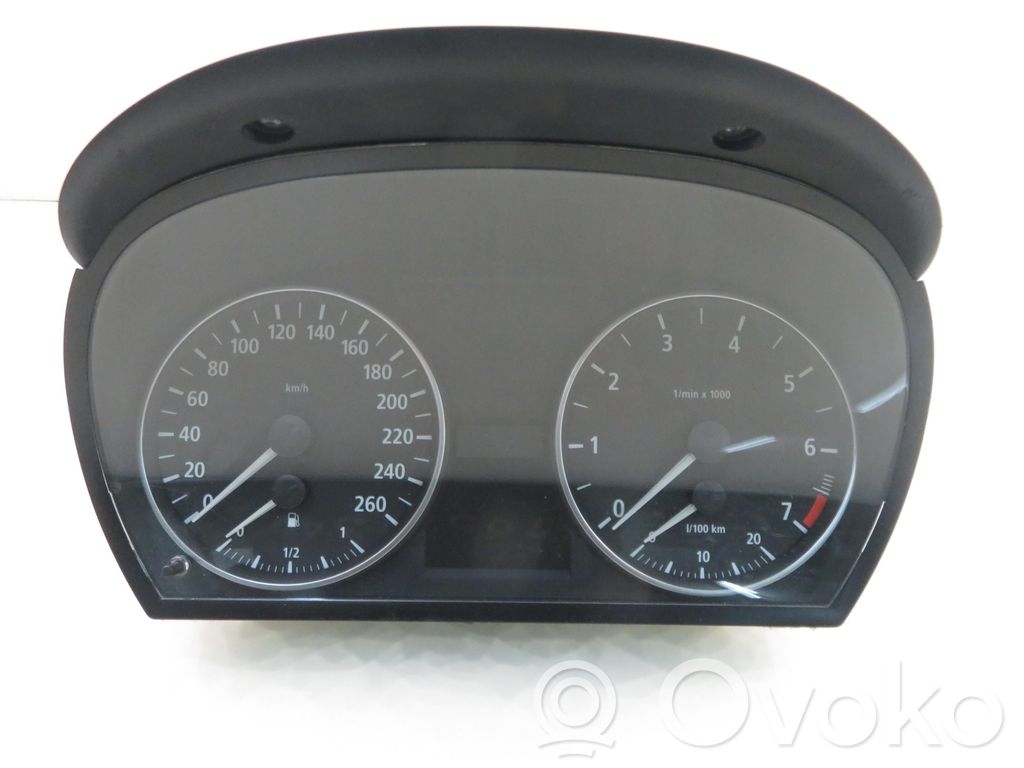 BMW 3 E90 E91 Spidometras (prietaisų skydelis) 