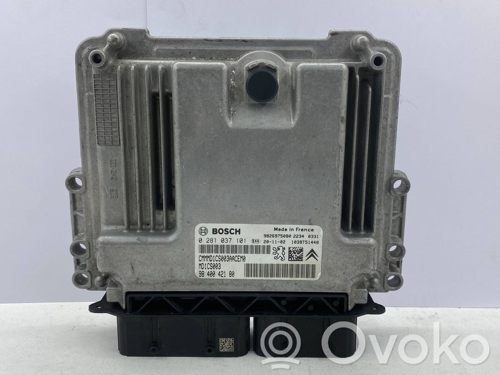 Engine control unit/module   0281037101,9840042180,9826675080
