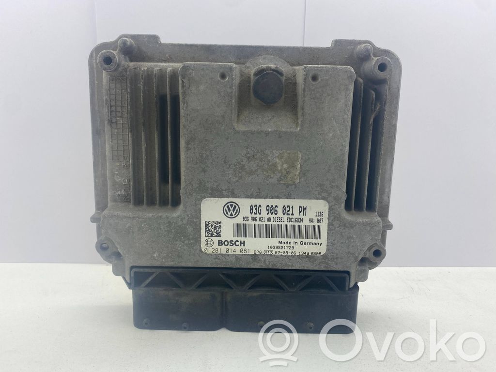 Engine control unit/module   03G906021PM,03G906021AN,0281014061