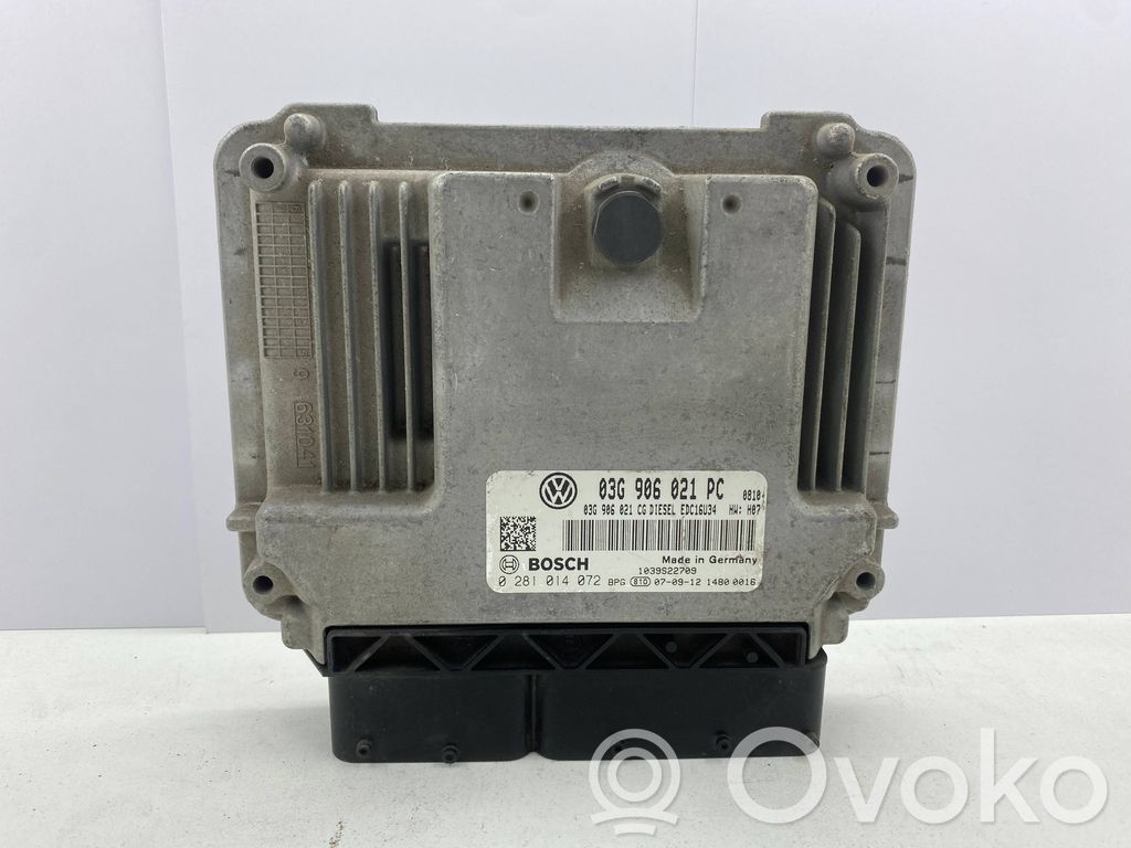 Engine control unit/module   03G906021PC,03G906021AB,0281014072