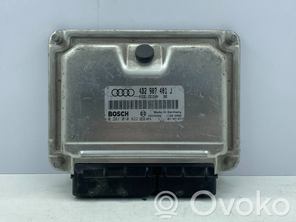 Engine control unit/module   4B2907401J,28SA5206,0281010822,0281010829