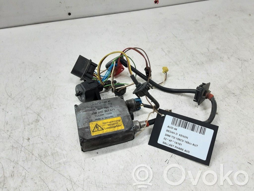Audi A6 S6 C5 4B Module de ballast de phare Xenon 