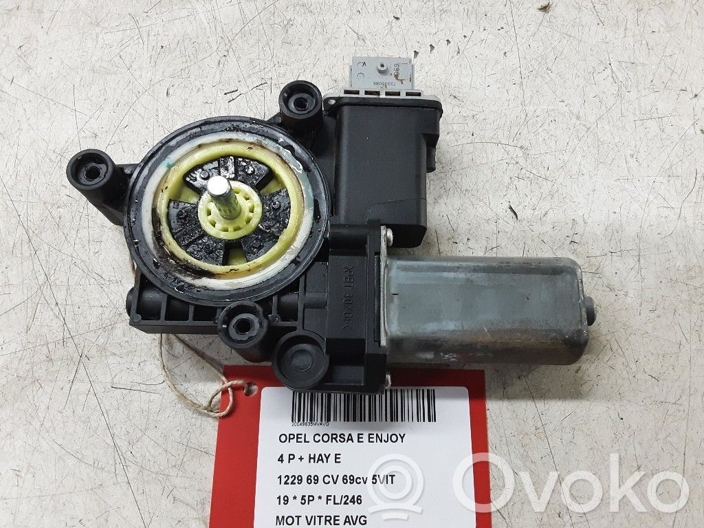 Front door window regulator motor