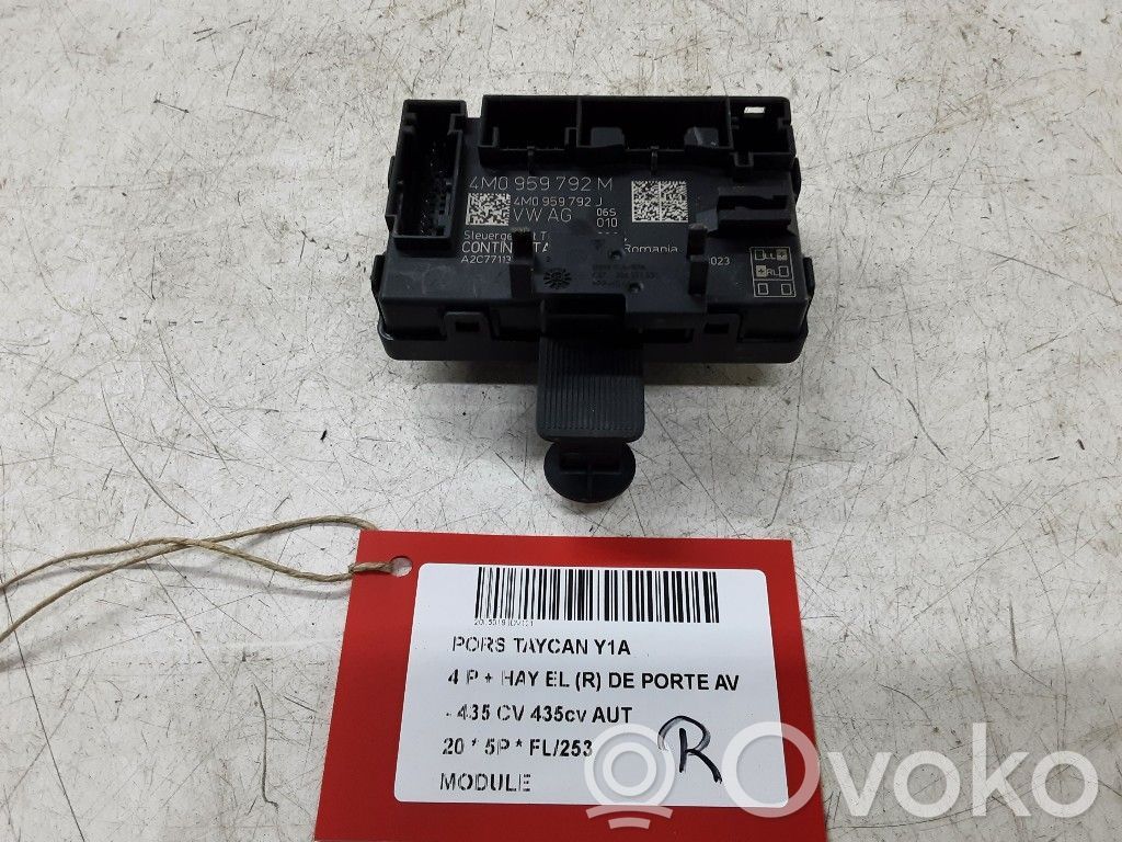 Porsche Taycan 9J1 Other control units/modules 