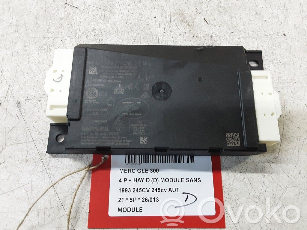 Mercedes-Benz GLE W167 Alte unități/module de control 