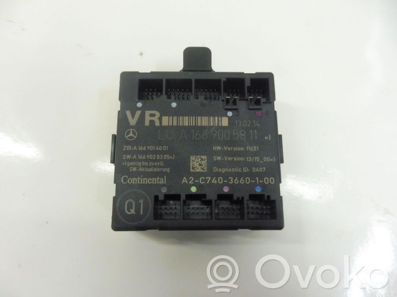 Mercedes-Benz B W246 W242 Centralina/modulo chiusura centralizzata portiere