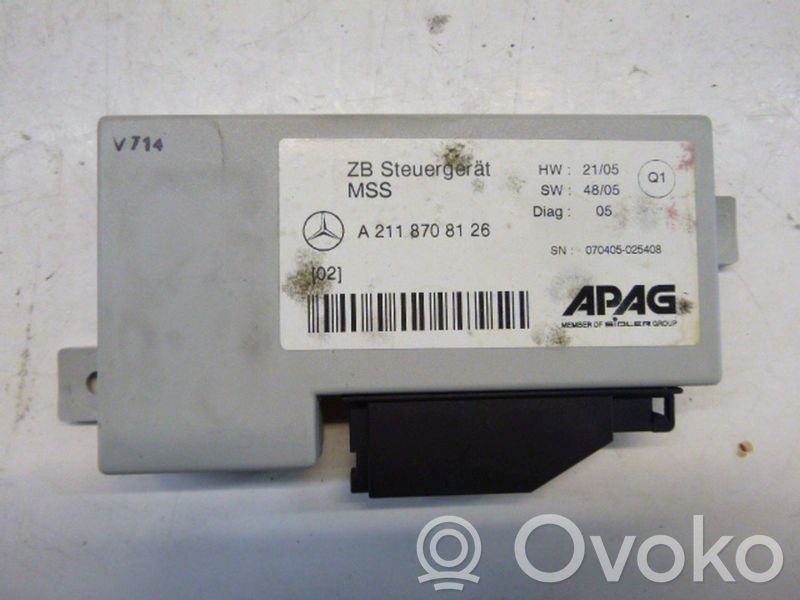 Autres unités de commande / modules   A2118708126,A2118708126