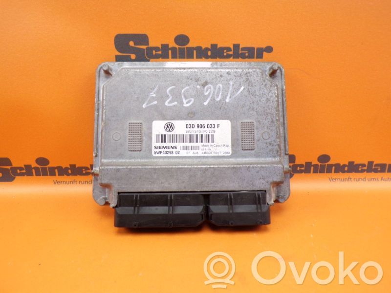 Motorsteuergerät/-modul   03D906033F,03D906033F