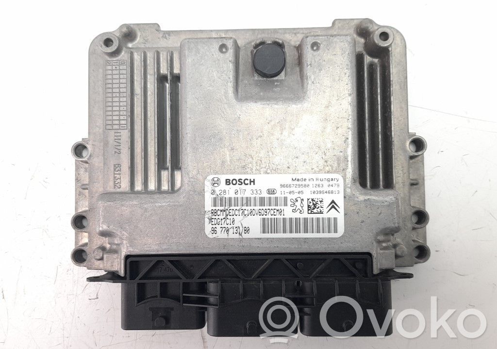 Unitate/modul de control motor   9666729580,9666729580,0281017333