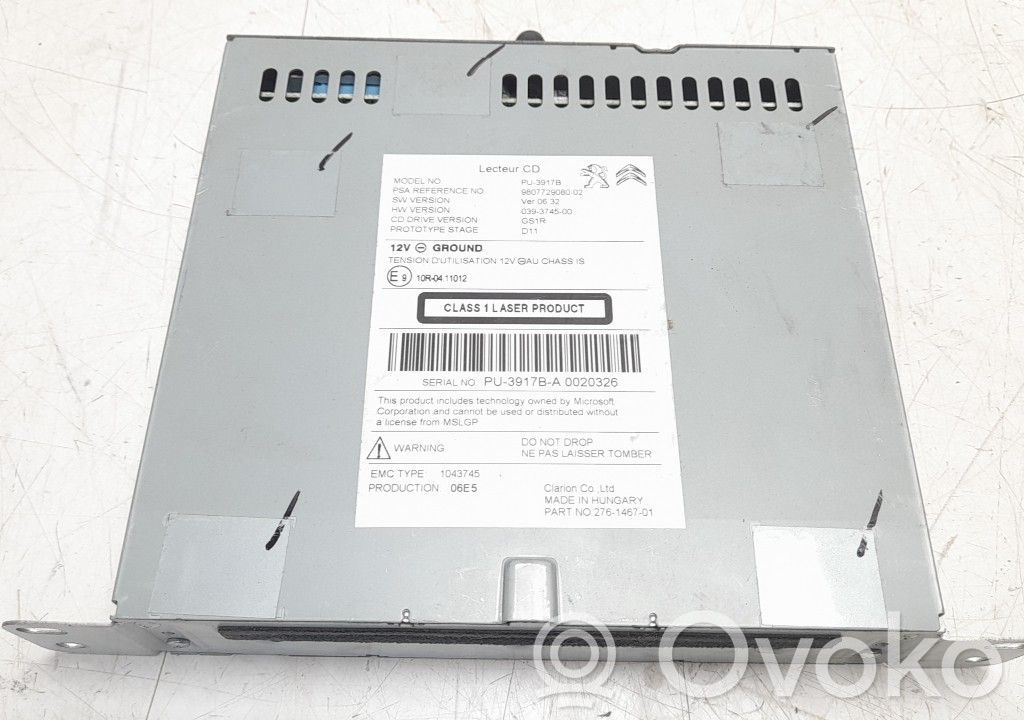 Peugeot 508 HiFi Audio sound control unit 