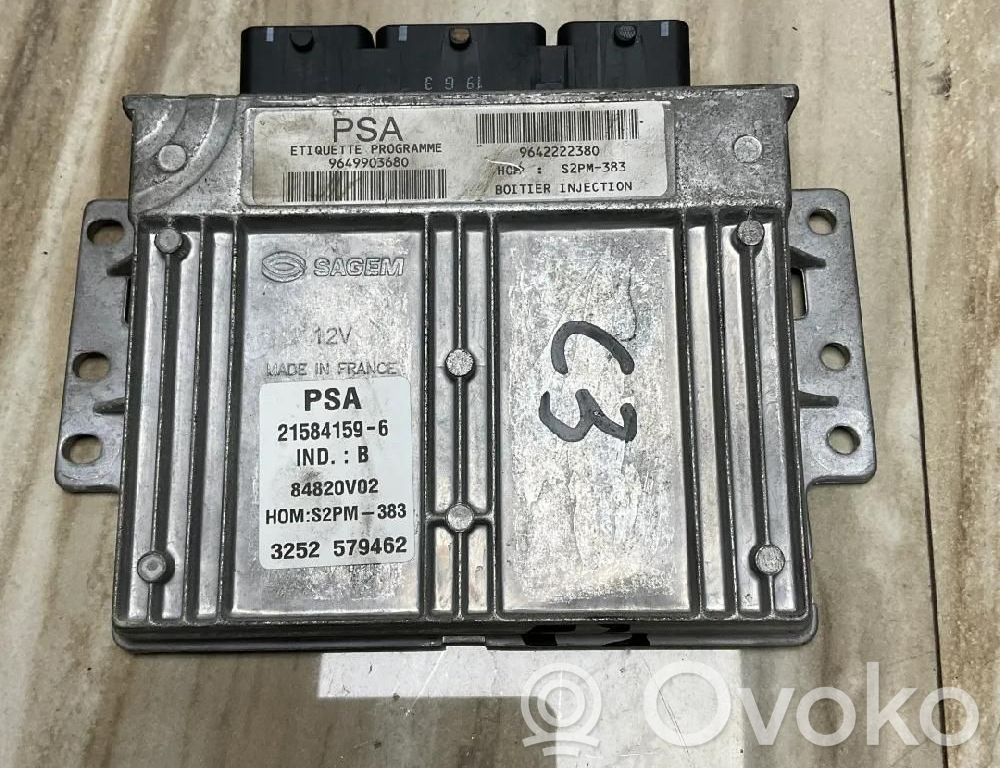 Unidad de control/módulo ECU del motor   9642222380,9649903680