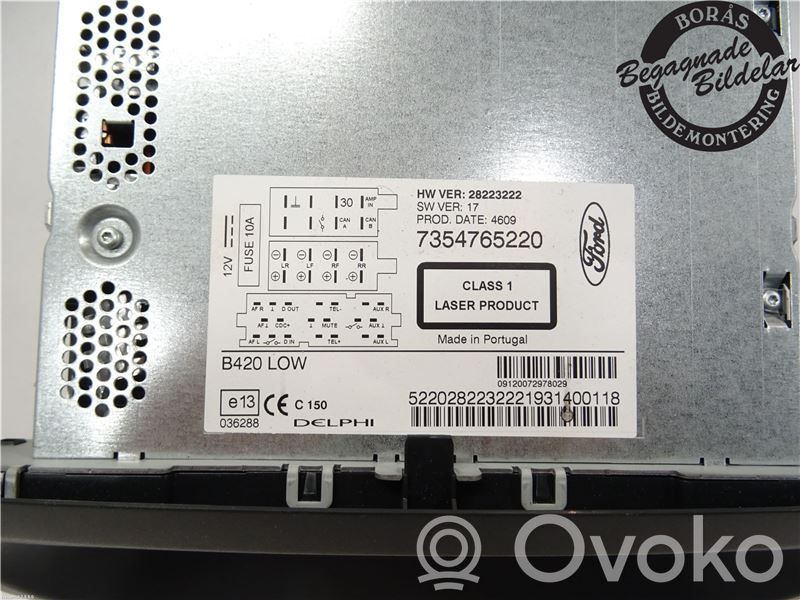 Ford Ka Radio / CD/DVD atskaņotājs / navigācija 