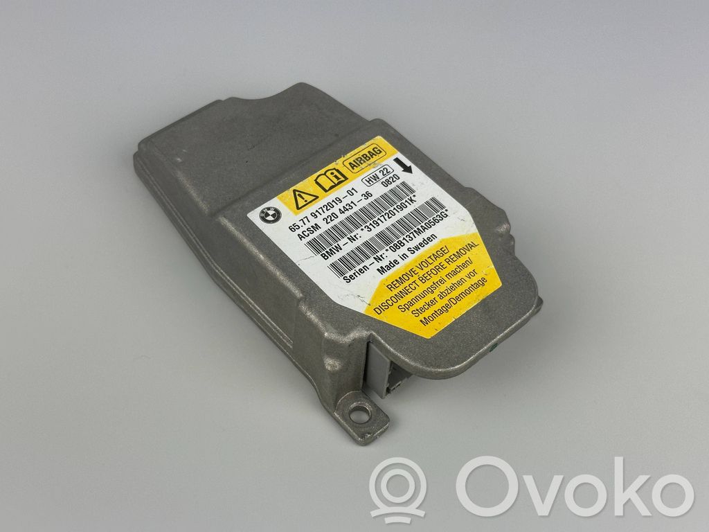 Module de contrôle airbag   9172019,65779172019,220443136,31917201901K