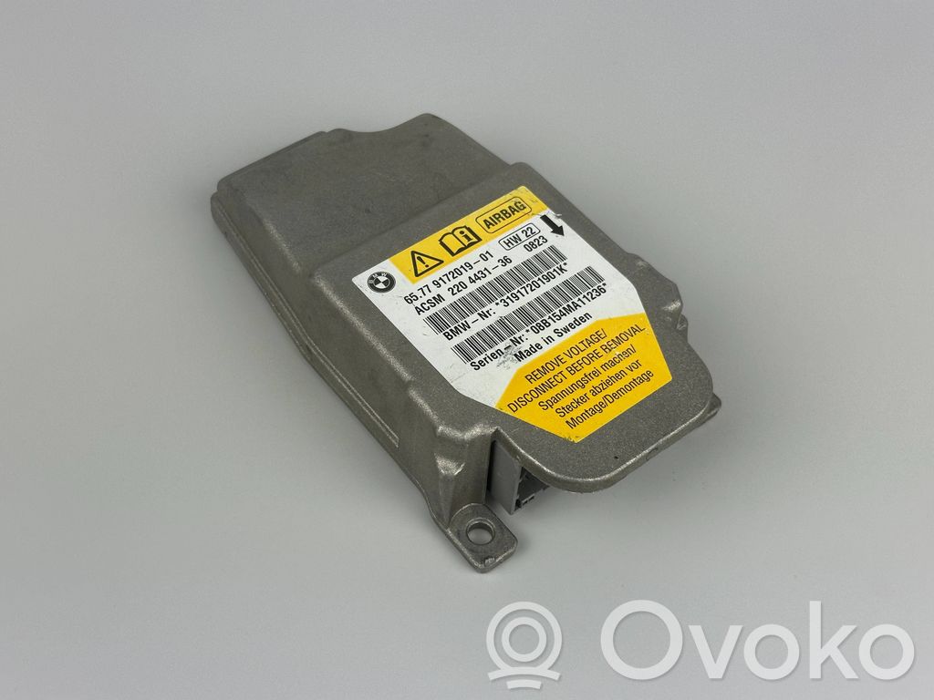 BMW 5 E60 E61 Unitate/modul de comandă airbaguri 