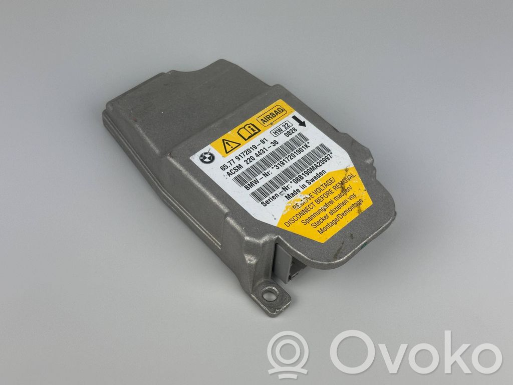 BMW 5 E60 E61 Unitate/modul de comandă airbaguri 