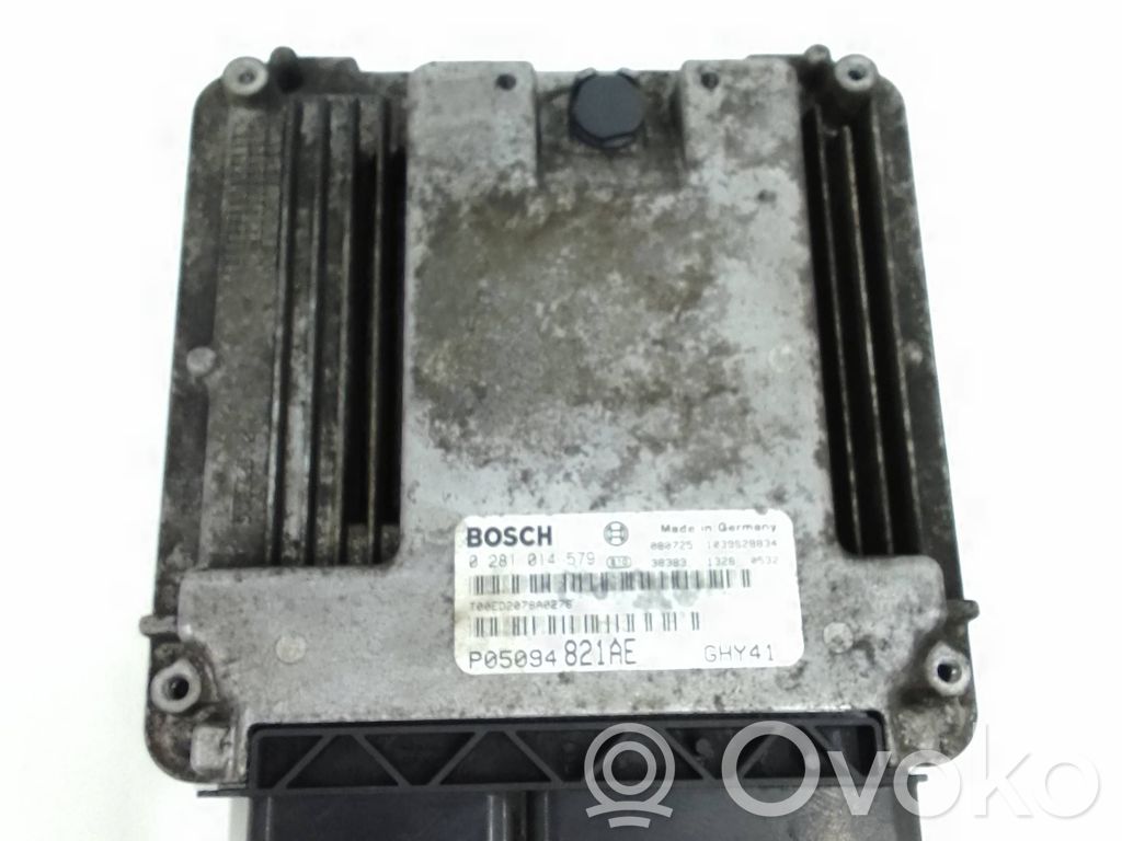 Engine control unit/module   1039S28834,0281014579,P05094821AE