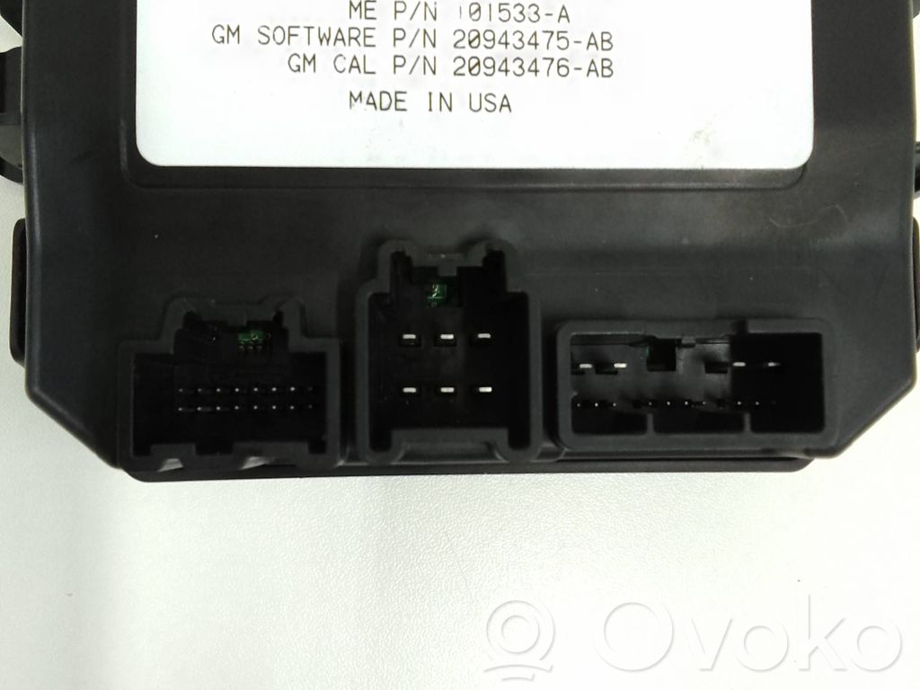 Opel Insignia A Tailgate/trunk control unit/module 