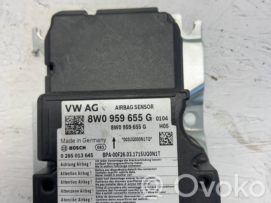 Airbag control unit/module   8W0959655G,0285013645