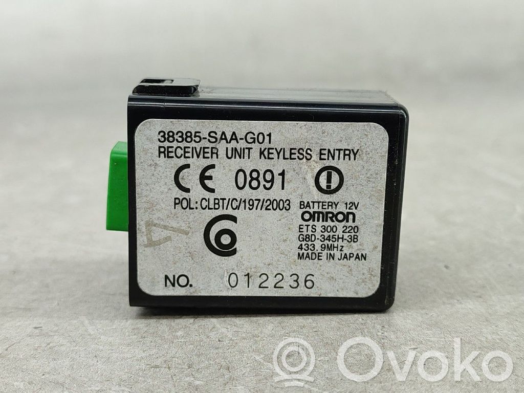Užvedimo- blokavimo rėlė   38385SAAG01,G8D345H3B