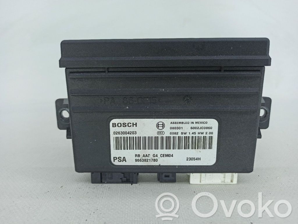 Autres unités de commande / modules   9663821780,0263004203