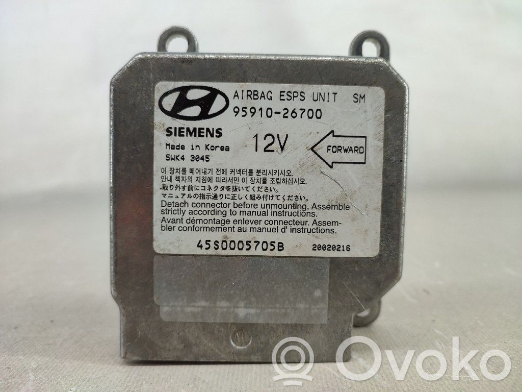 Unidad de control/módulo del Airbag   9591026700,45S0005705B