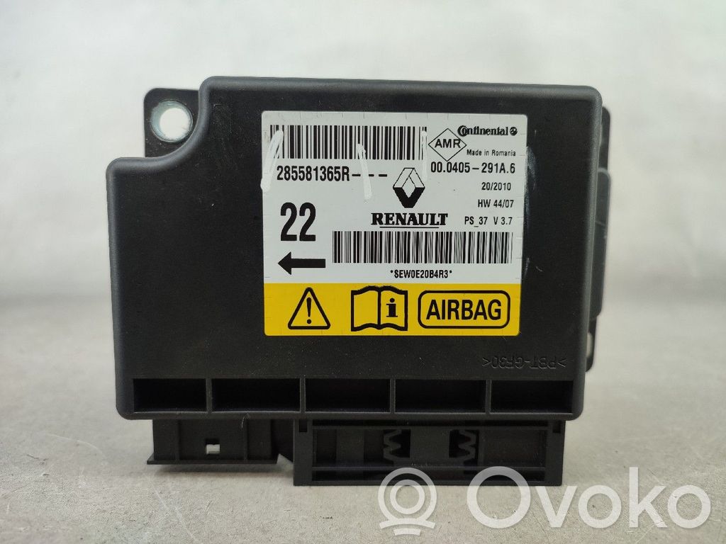 Turvatyynyn ohjainlaite/moduuli   285581365R,SEW0E20B4R3