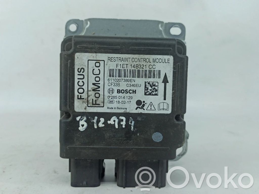 Airbag control unit/module   F1ET14B321CC,0285014129,6110207389EN