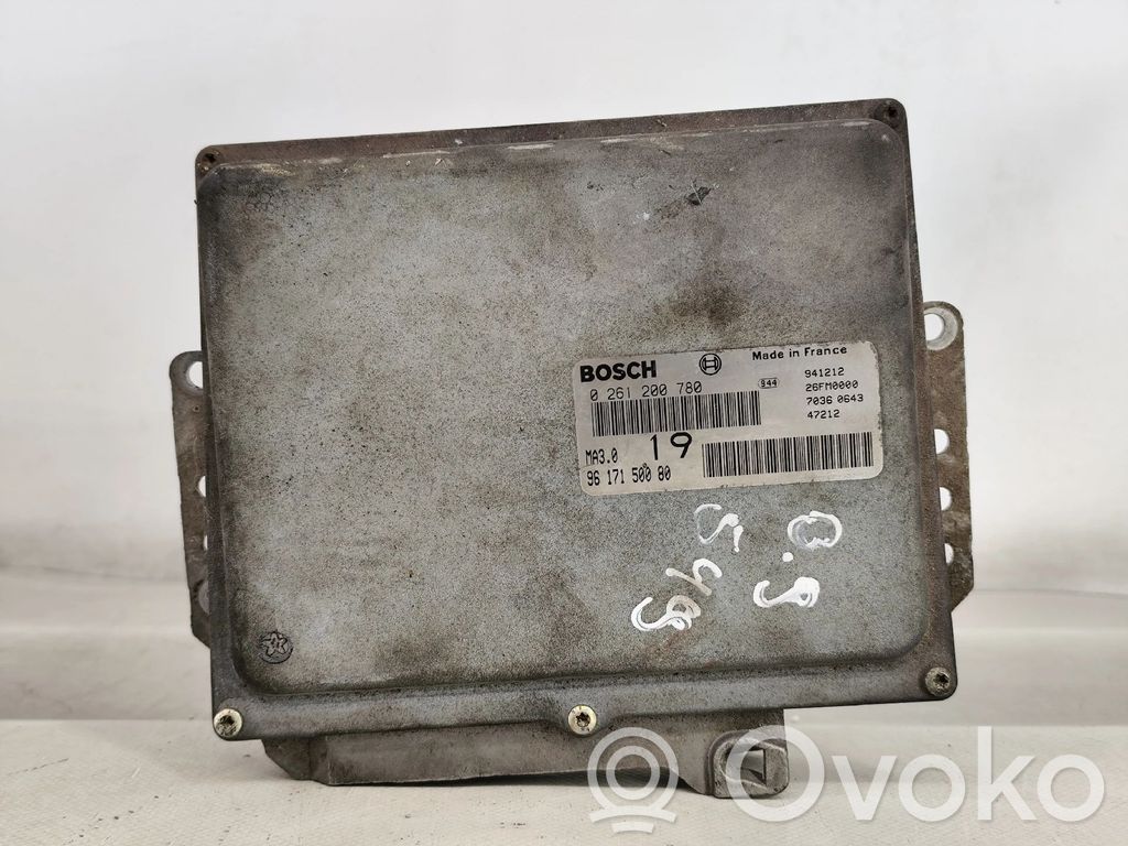 Unidad de control/módulo del motor   0261200780,9617150080