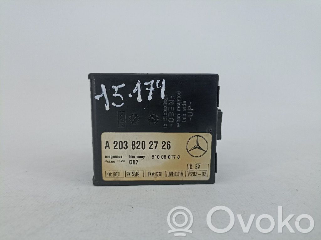 Unidad de control/módulo del motor   A2038202726