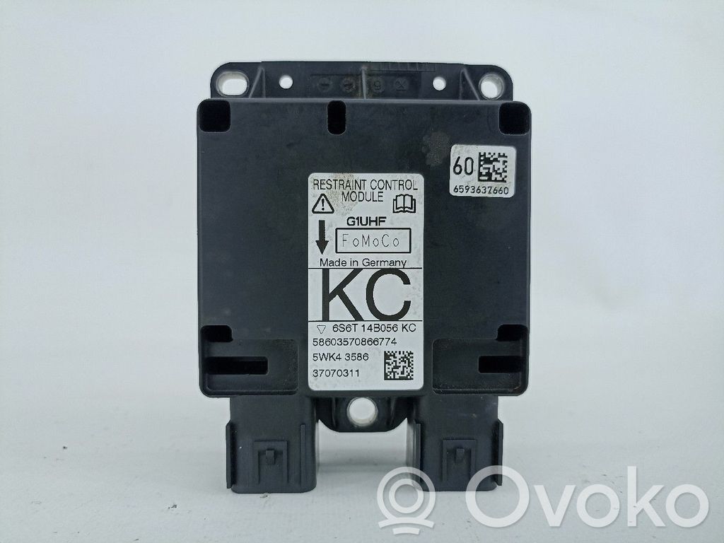 Module de contrôle airbag   6S6T14B056KC,5WK43586