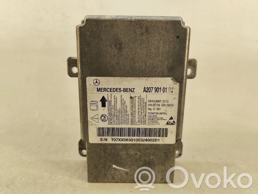 Mercedes-Benz CLK C207 A207 Unitate/modul de comandă airbaguri 
