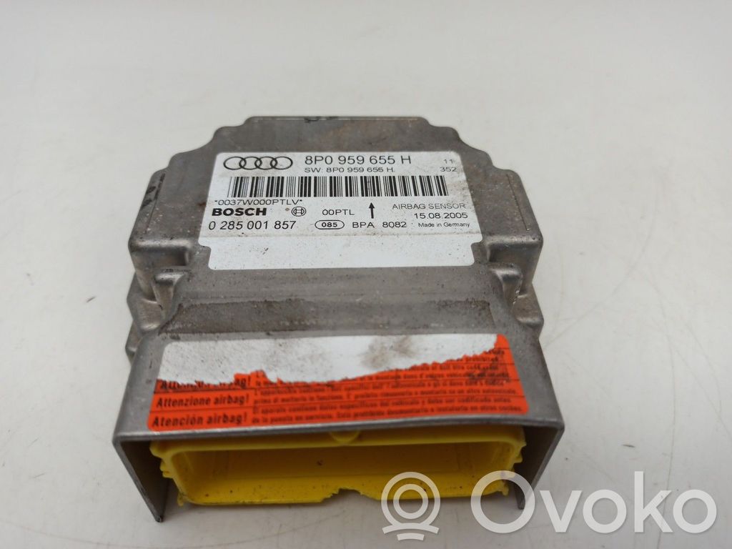 Unidad de control/módulo del Airbag   8P0959655H,0285001857