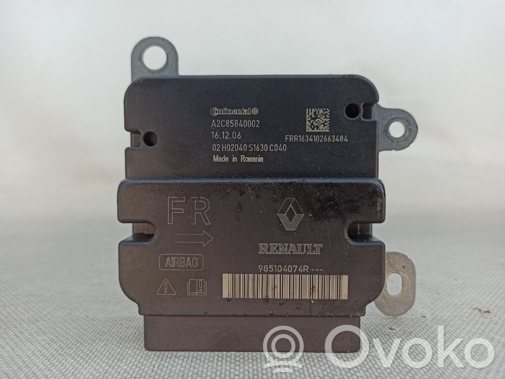 Unidad de control/módulo del Airbag   985104074R,A2C85840002
