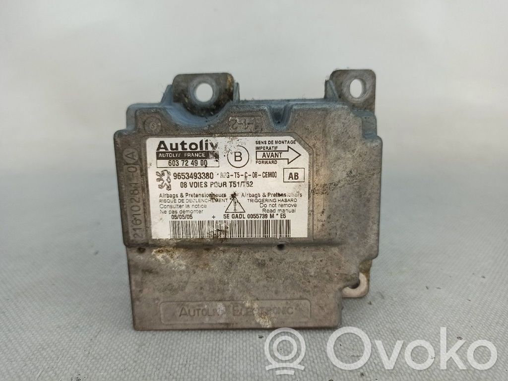 Peugeot 307 Unitate/modul de comandă airbaguri 