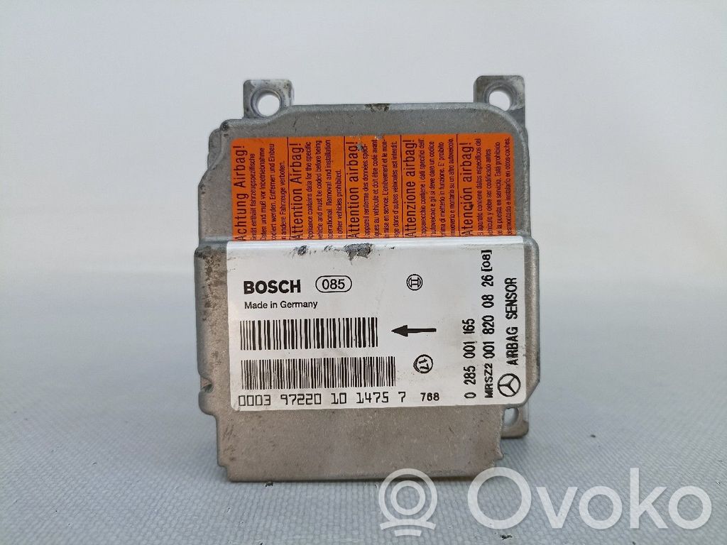 Module de contrôle airbag   0285001165,0018200826